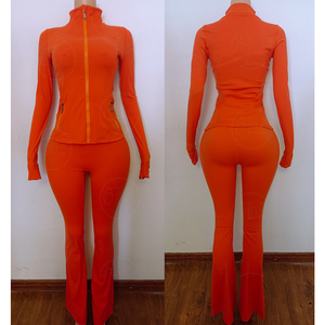 レディース ヨガセット ジャケット ショートパンツ 2点セット ワークアウト スポーツ トラックスーツ フィットネス ツーピースセット 2025年新着 - Product Image 4