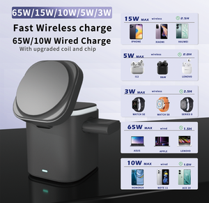 Base de Carga Inalámbrica Multidispositivo 7 en 1 de 65W Personalizada para Laptop, Apple Watch, Auriculares, Teléfono y Otros Dispositivos Electrónicos con Cargador Magnético - Product Image 6