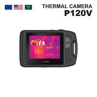 Caméra thermique de poche Guide P120V 320x240 avec écran tactile, mesure laser de distance, inspection de panneaux électriques et de moteurs, robuste IP54
