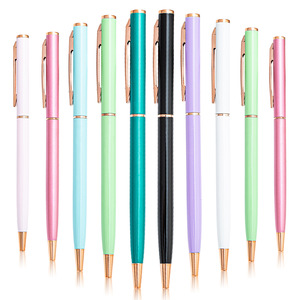 Factory Direct Sale Cheap Promotional Logo <b>Pen</b> for Office Sports Hotel Christmas Gift Slim Metal <b>Pen</b> with 1.0mm Writing Width - Product Image 3