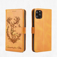 Casing Kulit PU Lipat untuk Samsung Galaxy S26 S25 S23 S24 Ultra S22 S21 Plus S20 FE + Note 20 10 9 Dompet Kartu Embossing Tas Ponsel