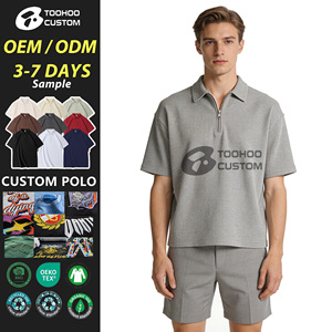 เสื้อเชิ้ตผู้ชายแบบซักพิเศษ ผ้าฝ้ายถัก 100% ทรงสปอร์ตวินเทจ หลวม สวมใส่สบาย แขนสั้น พิมพ์ลาย คุณภาพสูง - Product Image 1