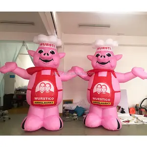 BBQ Advertising Inflatable Pig Cartoon Balloon for Sale