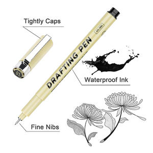 Ensemble supérieur 16 tailles croquis micron stylo Fine Liner dessin <span class=keywords><strong>Manga</strong></span> Anime marqueur supérieur aiguille dessin stylo surligneurs produit - Product Image 6