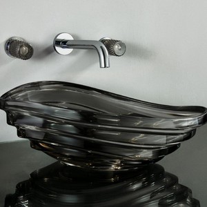 Light Luxury Modern Ceramic Basin <b>Wall</b>-Mounted Smart <b>Mirror</b> Lacquer Finish Bathroom Vanity Unit Single Basin - Product Image 1