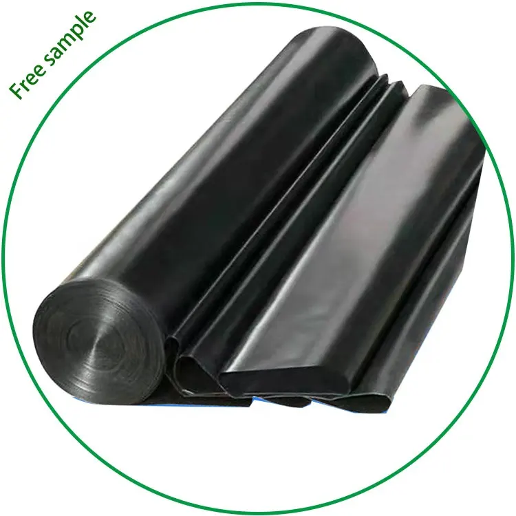 200um Black plastic sheeting roll for builder film