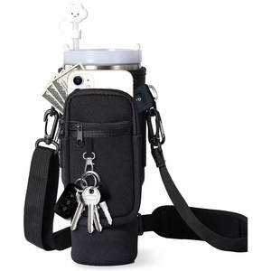Offre Spéciale 40 OZ Néoprène Bandoulière Gobelet Tasse <span class=keywords><strong>Porte</strong></span>-Bouteille D'eau Bandoulière Sling Holder Sac Avec Fermeture Éclair Téléphone Poche - Product Image 3