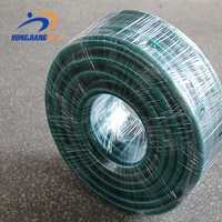 Tuyau d'arrosage en PVC tressé anti-torsion 1/2\" 3/4\" Flexibilité de l'eau Tuyau tressé ISO Enrouleur de tuyau Plastique noir -10-65 degrés 2-8mm
