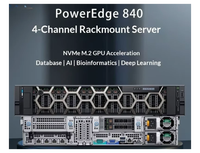 Nouveau serveur hôte d'inférence d'intelligence artificielle GPU pour l'IA, compatible avec le serveur rack 2U PowerEdge R840, apprentissage IA GPU 1333 MHz