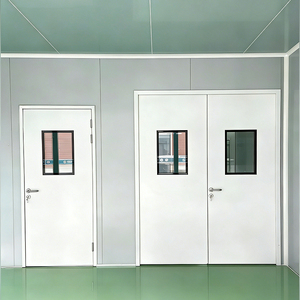 Porte battante manuelle anti-poussière à haute étanchéité, sanitaire, pour hôpital, laboratoire, zone médicale propre, ignifuge et insonorisée - Product Image 1