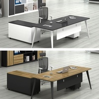 Muebles de Oficina de Lujo Personalizados de Alta Gama, Mesa de Jefe en Forma de L, Escritorio Ejecutivo para Presidente o CEO