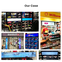 Écran publicitaire LCD sur mesure pour supermarchés et ascenseurs, lecteur multimédia numérique à barre ultra-étroite, écran étiré