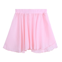 Jupe portefeuille de danse en mousseline de soie, classique, basique, à enfiler, pour enfants filles, nouvelle collection