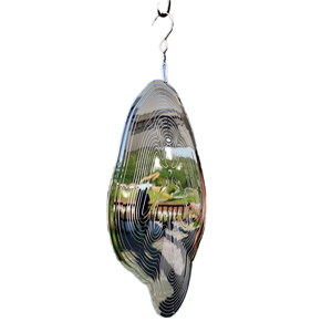 Reflecterende Engelenwindspinners, Sprankelende Engelenversieringen Vogelapparaten Afschrikken Om Vogels Bang Te Maken, Cherubijn Decor Metalen Windspinners - Product Image 5