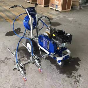 Hot Sale New Hand Push Cold Spray Road Marking Machine 5.5HP <b>Gasoline</b> Engine Adjustable 5-35cm Width Parking Lot - Product Image 1
