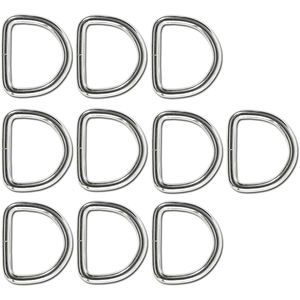 Anillos de hebilla tipo D de acero inoxidable 304 M3 M4 M5 M6 M8 hebillas de anillo sólido soldado Metal Loop D Ring Hardware con acabado pulido - Product Image 3