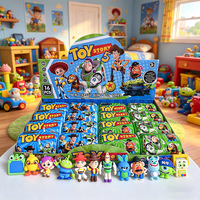 Caja Sorpresa de Toy Story, Serie de Muñecos y Figuras de Plástico, Personajes de Dibujos Animados, Regalos Decorativos para Niños de 7 a 14 Años