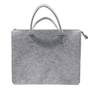 Beige Filz-Tragetasche mit Tulpenmuster und Lieblings-Tasche im Kursivschrift-Stil, weit geöffnete Schultertasche zum Einkaufen - Product Image 5