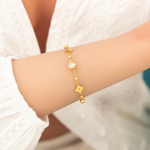 Pulsera de Acero Inoxidable Estilo INS, Cadena y Eslabones de Joyería de Moda, Accesorio Versátil y Elegante - Product Image 2