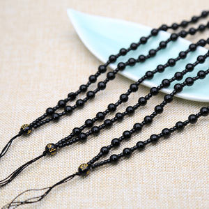 Collier de perles Onyxs noir mode pierre naturelle Om <span class=keywords><strong>Mane</strong></span> Padme Hum Six mots Mantra obsidienne colliers nouveaux <span class=keywords><strong>bijoux</strong></span> faits à la main - Product Image 3