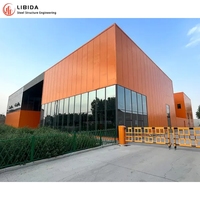 Edificio Moderno de Acero con Estructura de Gran Envergadura para Exposiciones, Oficinas y Supermercados, Nave Prefabricada