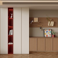 Buffet de cuisine contemporain en bois massif réglable sur mesure avec rangement, meuble de service, vente en gros, usine OEM
