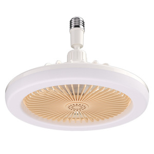 New LED ceiling fan light for bedrooms and dormitories, energy-saving e27 screw base, stepless dimming, small and silent. - Product Image 2