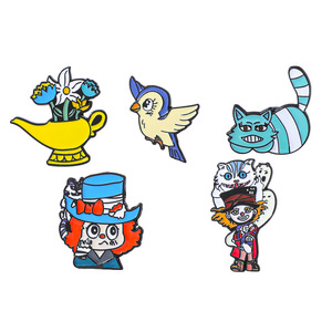 Mixte USA dessin animé film sorcière princesse chat Lion conte de fées <span class=keywords><strong>Alice</strong></span> fille épingles - Product Image 2