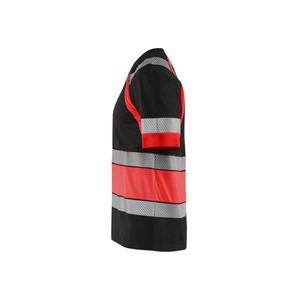 BLAKLADER - 342110309955XS T-shirt Noir/Rouge hi-vis-EAN 7330509620243 HI-VIS WORKWEAR - Product Image 5