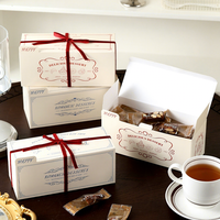 Boîte cadeau rectangulaire personnalisée de qualité alimentaire pour nougat, bonbons au lait, flocons de neige croustillants, dattes et bonbons au café, fabriquée en Chine