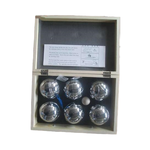 เกมกีฬาสำหรับผู้ใหญ่ในสวนแบบคลาสสิก73มม. 6ชิ้นสแตนเลสสีเงินกระเป๋า<span class=keywords><strong>เปตอง</strong></span>ออกแบบโลโก้ได้ตามต้องการทุกฤดูกาล - Product Image 2