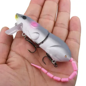 Señuelo de Pesca de Rata de Superficie de 15.5g, Señuelo de Rata Multisección, Señuelo Artificial, Crankbait de Rata, Wobbler, Pesca, Señuelos <span class=keywords><strong>para</strong></span> Lubina - Product Image 4