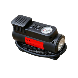 Gonfleur de pneus numérique intelligent 12V pour voiture et moto Arrêt automatique Lumière d'urgence Surveillance de la pression des pneus - Pompe miniature portable - Product Image 2