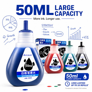 <span class=keywords><strong>Marqueur</strong></span> effaçable pour <span class=keywords><strong>tableau</strong></span> <span class=keywords><strong>blanc</strong></span> 60 ml, encre <span class=keywords><strong>rechargeable</strong></span> noir, bleu, rouge, vert, adapté aux tableaux blancs - Product Image 3