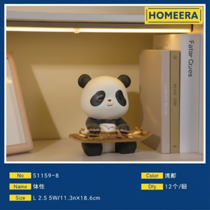 Colori misti 125x112x165cm resina Panda fata stile Action Figure decorazione per la casa ornamento e Business regalo per natale - Product Image 1