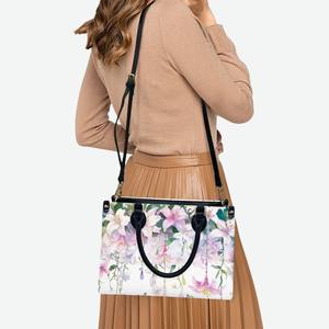 กระเป๋าถือ PU ของผู้หญิงพร้อมฝาปิดแบบรูดซิปหูจับเดี่ยวทำจากโพลีเอสเตอร์สำหรับทุกฤดูกาล-เลือกได้ตามต้องการ - Product Image 5