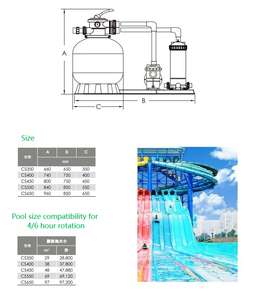 Meilleure vente de l'usine chinoise 650mm MVP120 Filtre à sable monté sur le dessus 50Hz Système de pompe à chaleur pour <span class=keywords><strong>piscine</strong></span> Bon nettoyant en fibre de <span class=keywords><strong>verre</strong></span> - Product Image 6