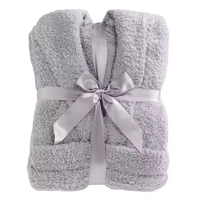Peignoir pour femmes personnalisé grande taille de luxe Peignoir pelucheux et chaud en peluche rose blanc gris Peignoir en peluche personnalisé