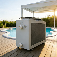 Pompe à chaleur électrique métallique haute efficacité pour piscine, chauffe-eau et refroidisseur 5HP 10HP 220V/380V pour usage extérieur