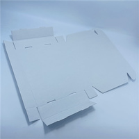 Boîte cadeau pliable en carton ondulé E-Flute imprimé motif floral personnalisé, emballage de luxe couleur pleine pour colis recyclables