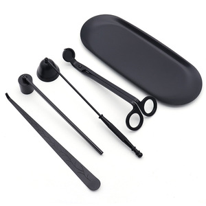 Ensemble d'accessoires pour bougies LANJO, coupe-mèche, éteignoir et dissolvant de mèche, outils d'entretien des bougies en acier inoxydable pour les amateurs de bougies parfumées - Product Image 4