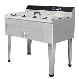 Friggitrice Elettrica Professionale da Ristorante da 9000W/12kW Macchina per Friggere a Doppia Vasca per Pollo Fritto - Product Image 1