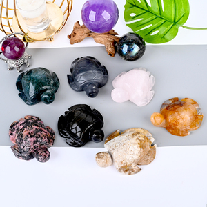 Nhà Máy Giá Chất Lượng Cao Tự Nhiên Chữa Bệnh Đánh Bóng Đá Quý Pha Lê Rùa Cho Món Quà - Product Image 3