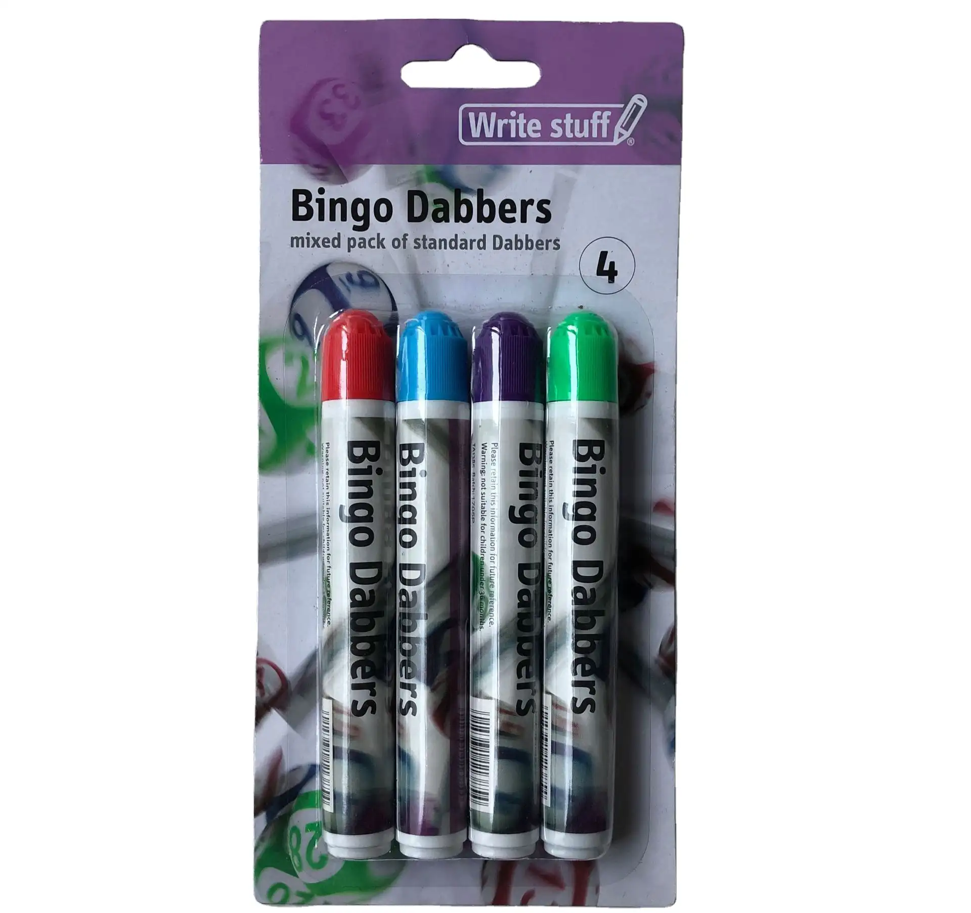 Cartón pluma BINGO tinta marcador de pintura Bingo cartón pluma CH2805 personalizado DABBER marcador colores surtidos no tóxico a base de agua de Bingo