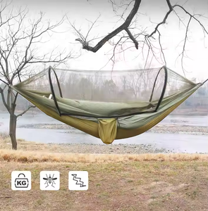 <span class=keywords><strong>Hamac</strong></span> de camping en nylon Ripstop <span class=keywords><strong>ultra</strong></span>-léger avec <span class=keywords><strong>moustiquaire</strong></span> pour l'extérieur, design personnalisé - Product Image 2