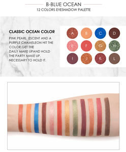 Neemain aiyan-<span class=keywords><strong>palette</strong></span> de fards à paupières emmêlés, 12 couleurs, caméléon, haute qualité, pigmentés, pour plage, d'inspiration vegan - Product Image 5