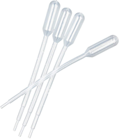Pipette Pasteur en plastique graduée jetable de laboratoire 1ml 2ml 3ml pour transfert stérile