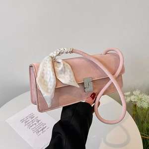 Femmes Cuir Boîte Sac Argent Perlé Poignée Épaule Crossbody Purse - Product Image 2