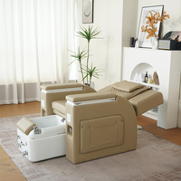 Chaise de massage électrique inclinable pour salon de manucure et pédicure de luxe, avec spa pour les pieds professionnel