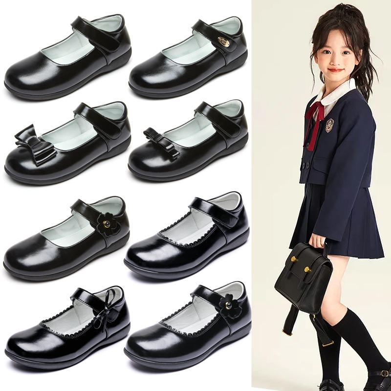 Black Boys School Shoes High Quality Durable Design